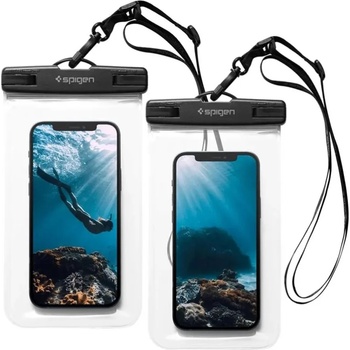 Spigen Водоустойчиви калъфи Spigen - AquaShield A601, IPX8, 6.8'', 2 броя, прозрачни (8809756648588)