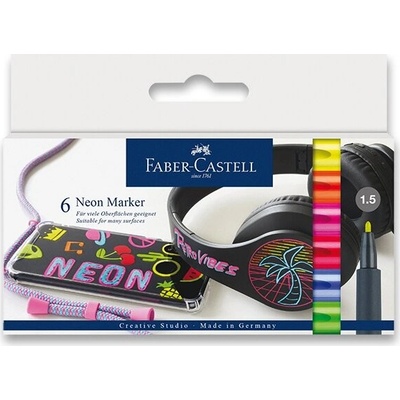 Faber-Castell 160806 Neon súprava 6 ks