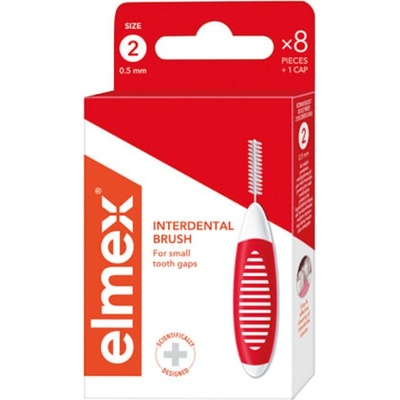 Elmex ISO 2 medzizubné kefky 0,5 mm 8 ks