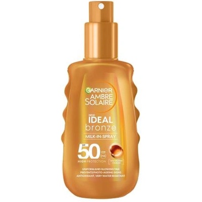 Ambre Solaire Ideal Bronze Milk-In-Spray SPF50 слънцезащитен лосион със спрей 150 ml