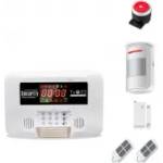  Ip-ap029 - безжична, gsm аларма за дома, 2.6" lcd дисплей, клавиатура, 1 обемен датчик за движение, 1 МУК за врата, 2 дистанционни (ip-ap029)