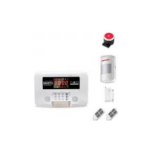  Ip-ap029 - безжична, gsm аларма за дома, 2.6" lcd дисплей, клавиатура, 1 обемен датчик за движение, 1 МУК за врата, 2 дистанционни (ip-ap029)