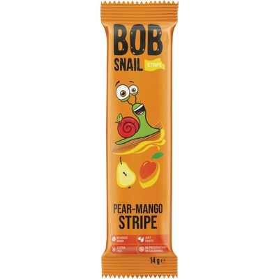 BOB Snail ovocný snack Hruška Mango 14 g