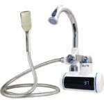 Elite Нагревател за вода с душ Elite EHSD-2559, Дисплей за градуси, 3000W, IPX4, За стена, Бял (EHSD-2559) - potrebno