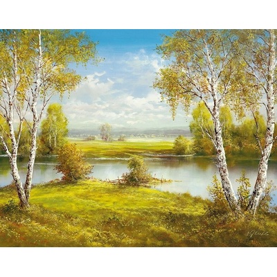 Obraz Krajina - ODRAZY JARA 1 deska 100x60