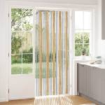 vidaXL Мрежа против насекоми Шенил Сив и бежов 90 x 220 cm 100% ПП (42034464)