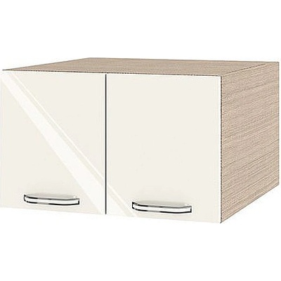 ИРИМ Надстройка за горен кухненски шкаф с две врати Сити МФ-Крийм гланц-11-111 60 см
