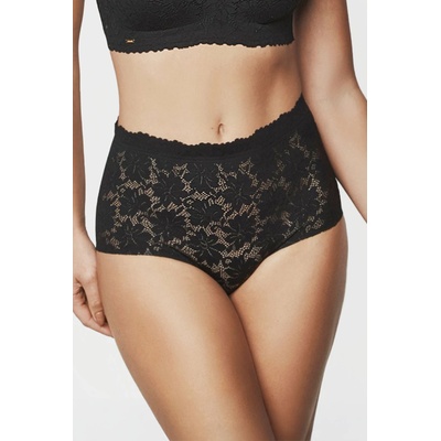 Selmark Klasické nohavičky Selmark One Lace s vysokým pásom čierna