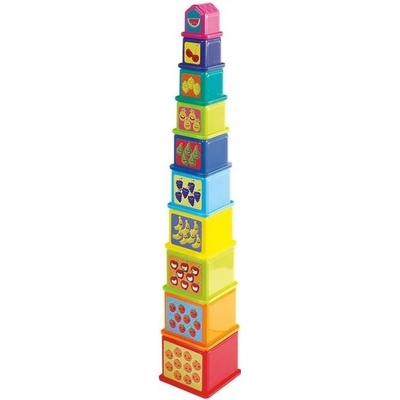 PLAYGO Skladačka kocky + nálepky