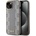 DKNY PU Checkered Pattern MagSafe Leather Hard Case - дизайнерски кожен кейс с MagSafe за iPhone 15 (бежов)