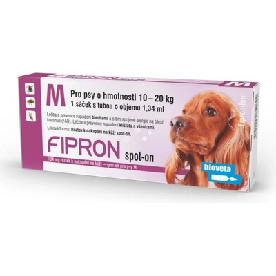 Bioveta Fipron spot-on Dog M 10-20 kg 1 x 1,34 ml