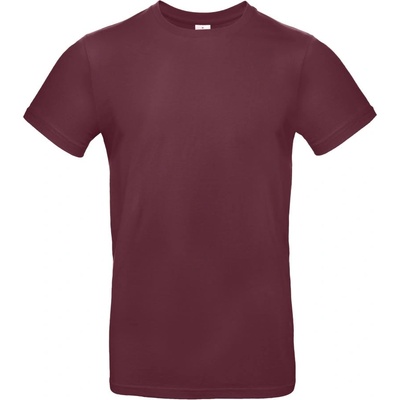 B&C Collection B&c e190 / Мъжка тениска от плътен памук - бордо xs (01003t37000)