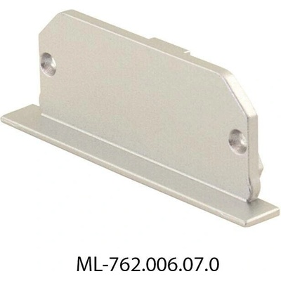 ML-762.006.07.0 Koncovka bez otvoru pro AH, stříbrná barva, 1ks