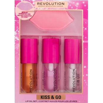 Makeup Revolution London Kiss & Go Lip Oil Set от Makeup Revolution London за Жени Подаръчен комплект