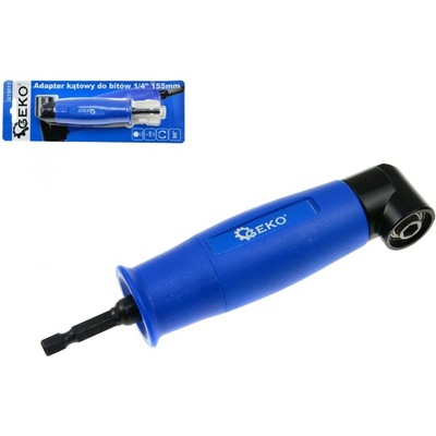 GEKO Úhlový nástavec pro šroubovák, vrtačku 155mm, 1/4", 90° G15013