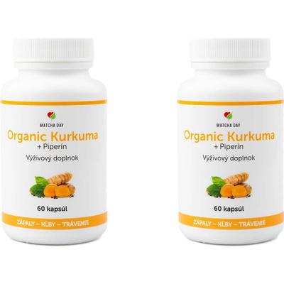 Matcha Day Bio Kurkuma organic + piperín 120 kapsúl