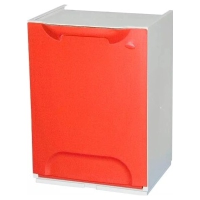 Artplast Úložný box kôš výklopný Eco-Logico červený 34 x 29 x 47 cm