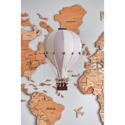 Super Balloon dekorativní horkovzdušný balón stření růžová/krémová – Zboží Dáma