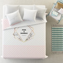 DumDekorace přehoz na postel v jemné růžové barvě 220 x 240 cm 220 x 240 cm