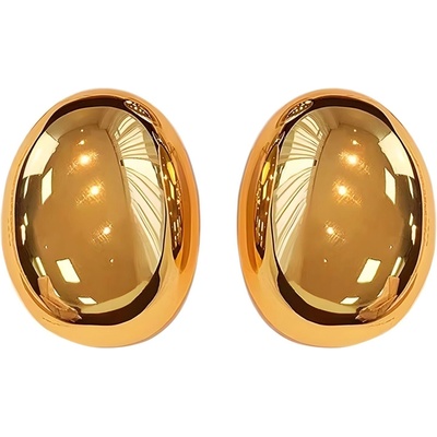 HARAHU Обеци Retro Oval - Златна KP29333 (29333)