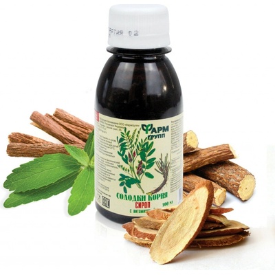 Bylinný Sirup Sladké drievko s Vitamínom C na kašeľ 100 ml