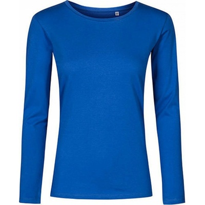 Promodoro Dámské tričko s dlouhým rukávem X.O single jersey azure blue