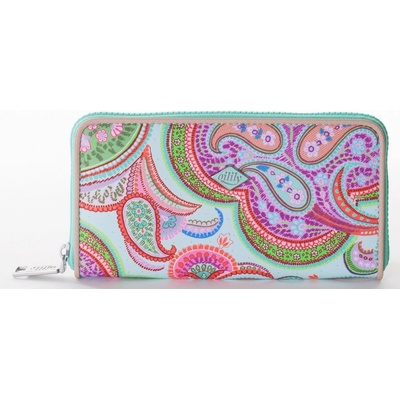 Oilily větší peněženka Summer Paisley zelená OIL0330-603 Aqua