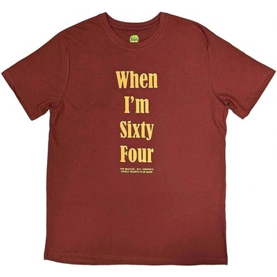 The Beatles When I'm Sixty Four (Back Print) Red XL Риза (<![CDATA[BEATTEE401MR04]]>)