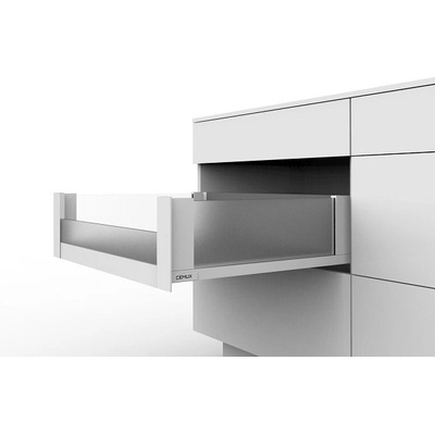 Cemux H Box SLIM vnitřní skleněné bočnice bílé H167/500 mm čelní sklo H70