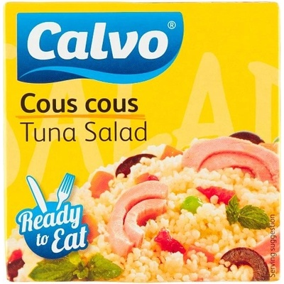 Calvo tuniakový šalát s kuskusom, paradajkami, mrkvou, olivami a mätou 150 g