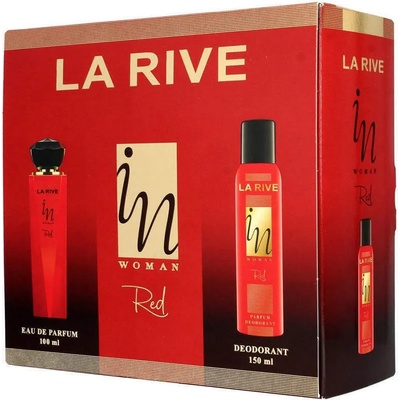 La Rive подаръчен комплект за жени, EDП + дезодорант 150мл, In red