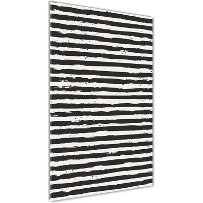 Vertikálny foto obraz sklo tvrdené Čierno-biele pásky 50x100 cm