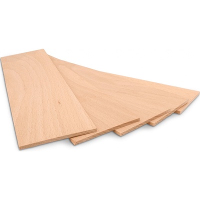 Metrie Dřevěná destička z masivu 258 x 70 x 3,5 mm Buk