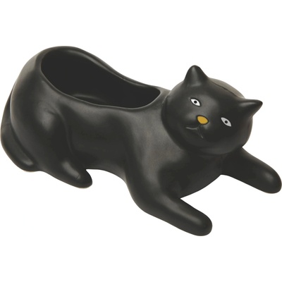 Kikkerland Саксия Kikkerland - Котка, черна (PL14)