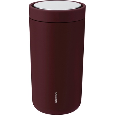 Stelton Термочаша To-Go Click с двойни стени от стомана 200 мл къпинова (675-47)