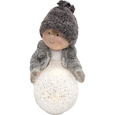 Home by Somogyi LED keramická dekorácia na stôl chlapček