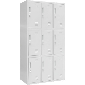 Метален шкаф Carmen CR-1274 J - сив