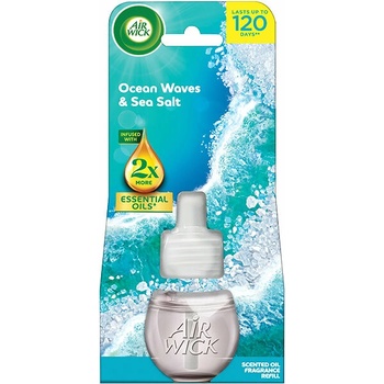 Air Wick Ocean Breeze a morská soľ do elektrického osviežovača vzduchu 3 x 19 ml