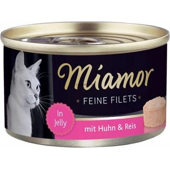 Miamor Feine Filets - мокра котешка храна, пилешки филета с ориз, 100г консерва