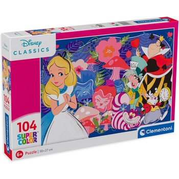 Clementoni Пъзел Clementoni от 104 части - Алиса в Страната на чудесата (25748)