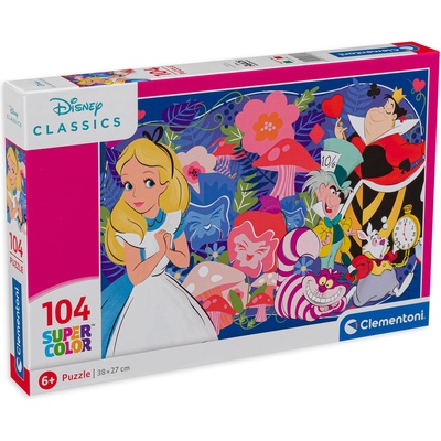 Clementoni Пъзел Clementoni от 104 части - Алиса в Страната на чудесата (25748)
