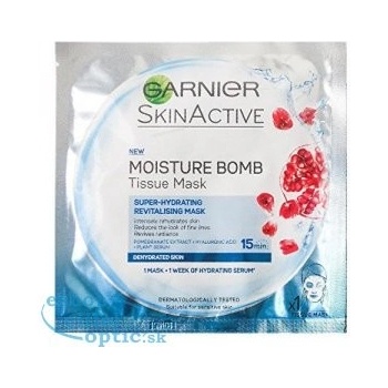 Garnier superhydratační vypĺňajúci maska Moisture & Aqua Bomb Skin Tissue Superhydrating Mask 32 g