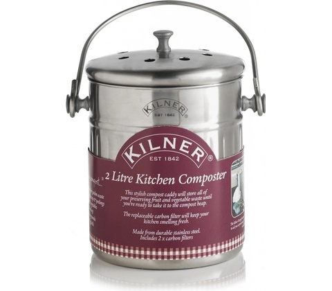 Kilner Kuchyňská nádoba na bioodpad kompostér 2 l nerezová ocel 2 l 19 x 14 cm