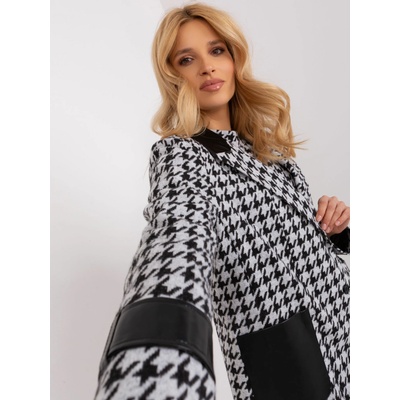 Sako so vzorom kohútej stopy -LK-MA-509511.99-white-black