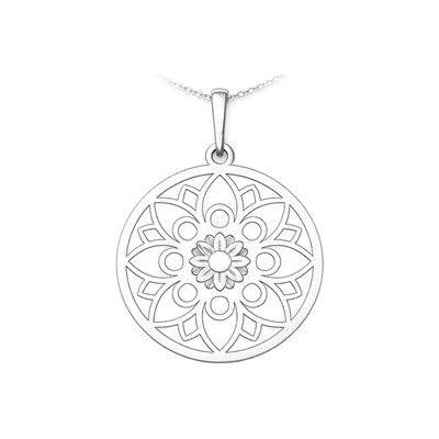 Auronitens Stříbrý přívěsek mandala PA1534