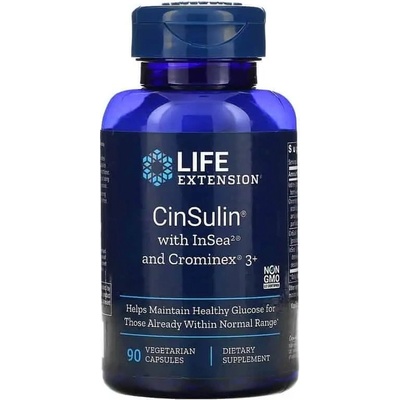 Life Extension CinSulin with InSea2 and Crominex 3+ 90 vegetariánska kapsula