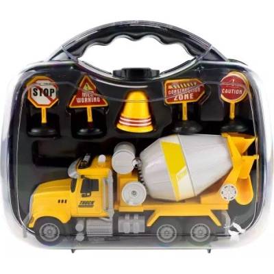Man Yuk Toys Играчка бетонобъркачка с пътни знаци - 22 см (98-212b)