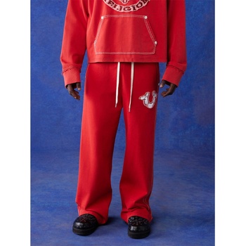Image 1 of True Religion Анцуг True Religion Men's Open Hem Fleece Joggers - Wshed Red