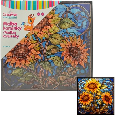 Diamantové malování - Slunečnice 30 x 30 cm