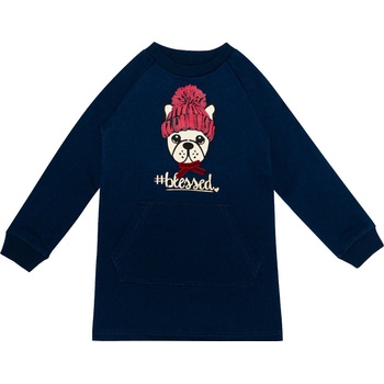 Winkiki dievčenské šaty WKG 02891 tmavo modrá